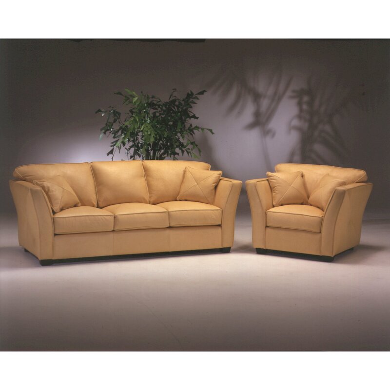 Omnia Leather Manhattan Leather Configurable Living Room Set