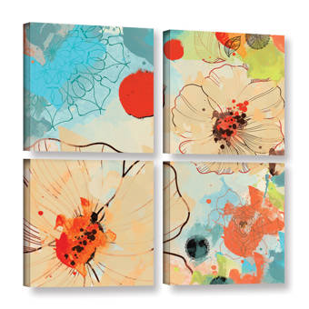 Red Barrel Studio Quince Blossom 2 Piece Photographic Print On Wrapped Canvas Set Wayfair
