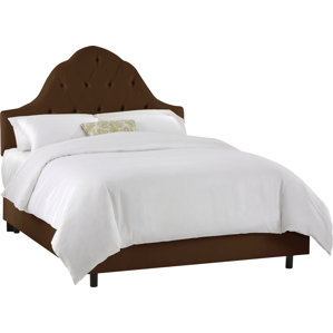 Tufted High Arch Panel Bed by Skyline Furniture