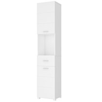 Model1 120cm High Bathroom Tall Storage Unit Wall Mounted Cupboard Furniture Cabinet 