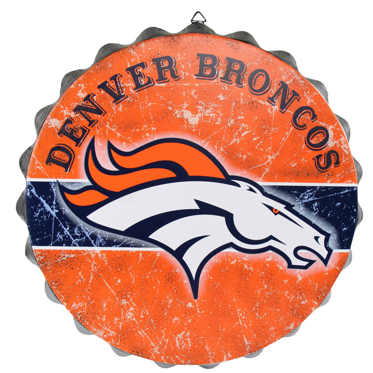 Forever Collectibles Denver Broncos Nfl Bottle Cap Wall Decor Wayfair