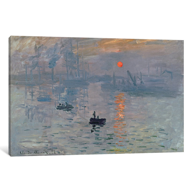 East Urban Home Impression Sunrise 1872 By Claude Monet