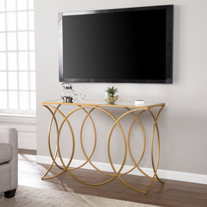 Everly Quinn Edgware Geometric Console Table Everly Quinn Edgware Geometric Console Table