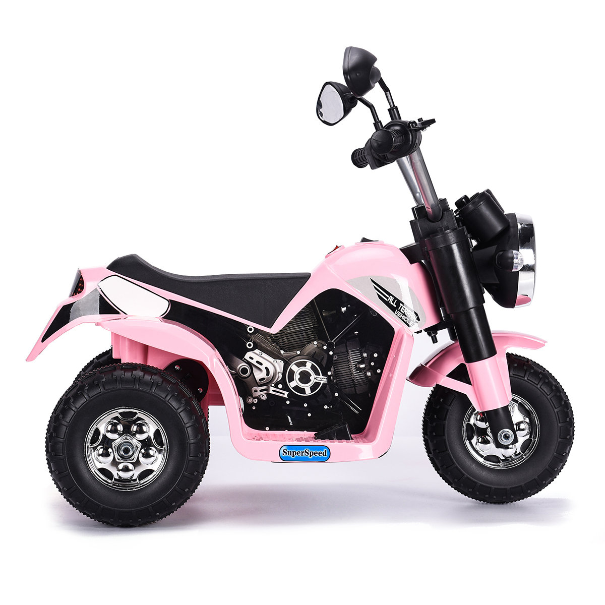 pink 3 wheel motorcycle