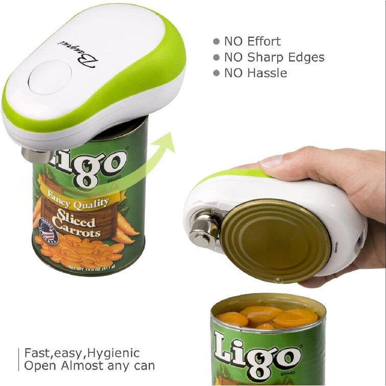 Hands Free Battery Powered Tin Can Opener Kitchen Automatic Safety Cordless One Tin Touch Electric Can Opener Professional Electric Can Opener