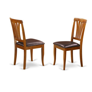 Square Side Chair In Faux Leather (Set Of 2) by August Grove Best Choices