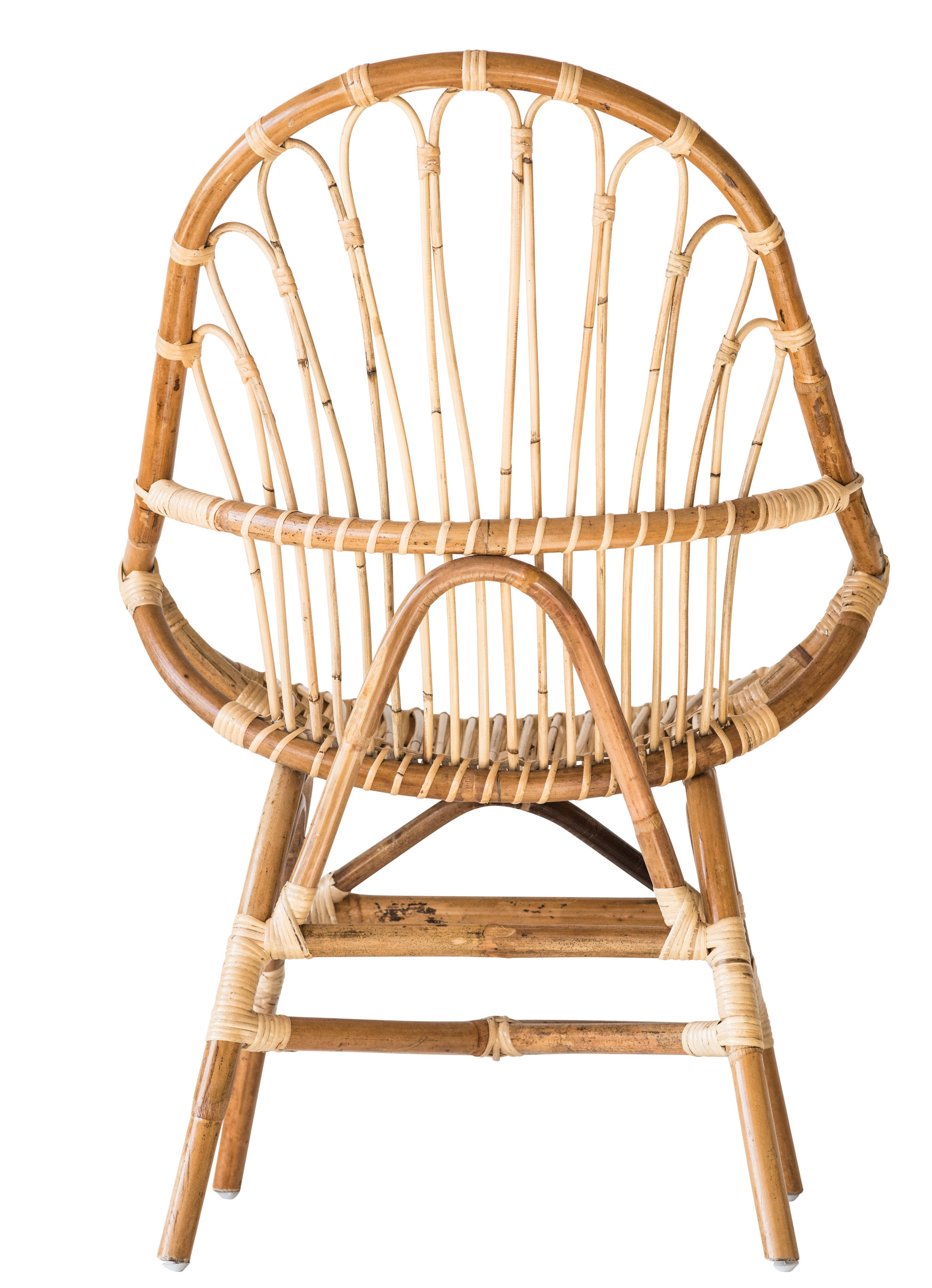 Tharp Handwoven Rattan Papasan Chair