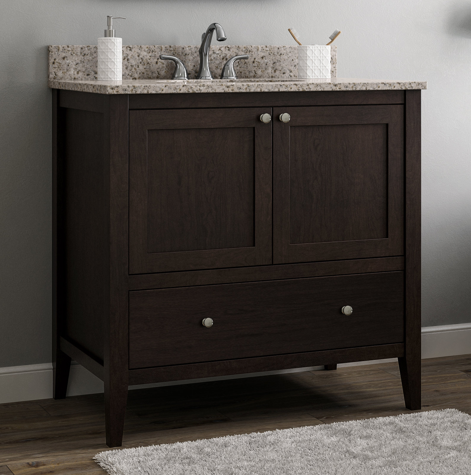 Beachcrest Home Galveston 36" Single Bathroom Vanity Base Only