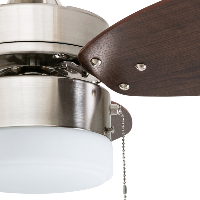 30 Charlack 3 Blade Led Standard Ceiling Fan With Pull Chain And Light Kit Included Reviews Joss Main
