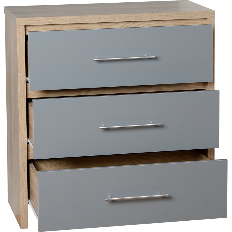 17 Stories Seville 3 Drawer Chest Of Drawers Reviews Wayfair Co Uk