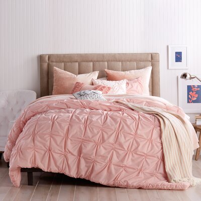 House Of Hampton Warwickshire Check Smocked Comforter Set Color