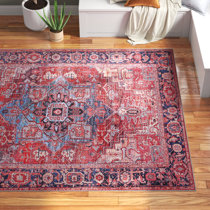 BRAIDED ROUND HAND STENCILED AREA RUG By EARTH RUGS--AMERICANA BOUQUET 