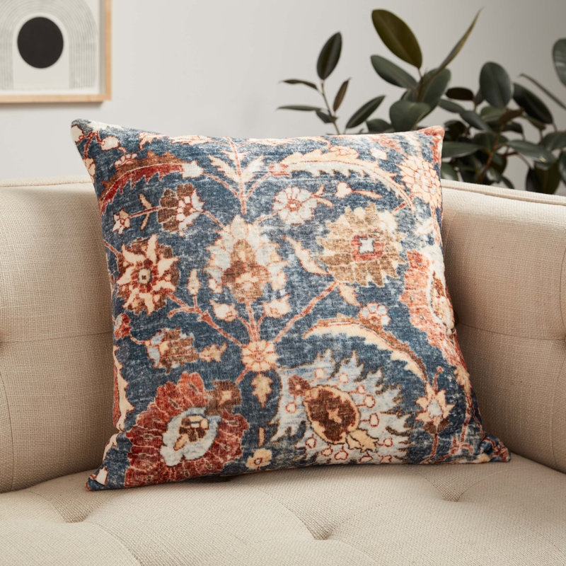 orange and beige pillows
