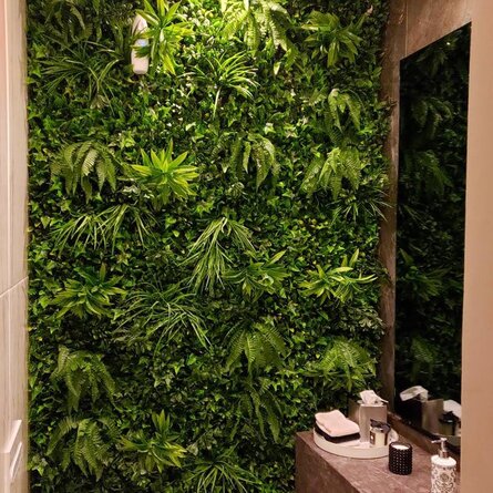This artificial plant/foliage wall panel provides a realistic look and feels without all work of live plants. Detailed with lifelike leaves that create a natural and calming environment. Perfect for building a green wall, privacy fence, or disguising unseemly areas such as electrical boxes, AC, or stained walls. This foliage can be used indoors and outdoor.
