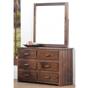 Go to store & view more images Chelsea Home Furniture Clarksburg 6 Drawer Double Dresser with Mirror