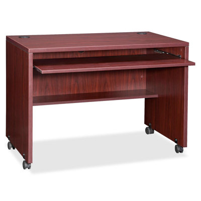 Essentials Writing Desk Lorell Color Mahogany
