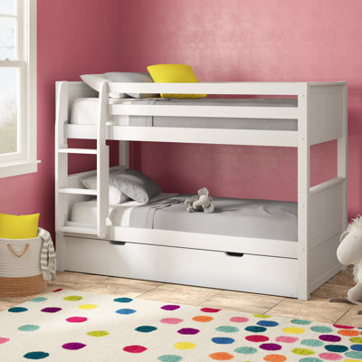 Mack Milo Oakwood Low Twin Over Bunk Bed With Trundle Oakwood Low Twin Over Bunk Bed