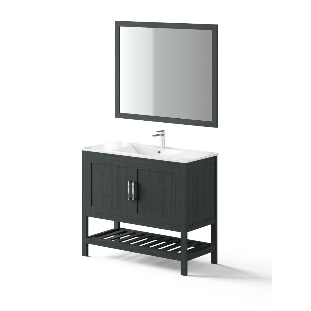 Norrie 3 Stück 1001mm Waschtisch & Spiegel Sets