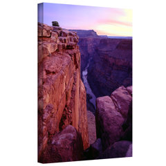 ArtWall Dean Uhlinger 3 Piece Borrego Desert Spring Floater Framed Canvas Set 36 by 54