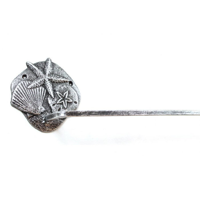 Cast Iron Shell Sand Dollar Starfish Bath 27 Wall Mounted Towel Bar Cast Iron Shell Sand Dollar Starfish Bath 27 Wall Mounted Towel Bar