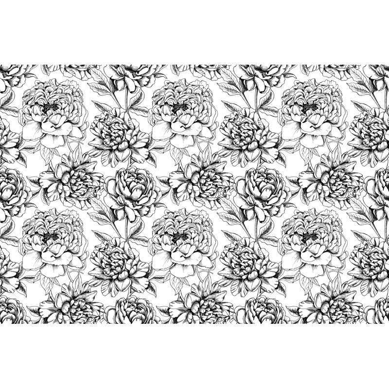 Bungalow Rose Mcgee Removable Peony Flowers 6 25 L X 75 W Peel