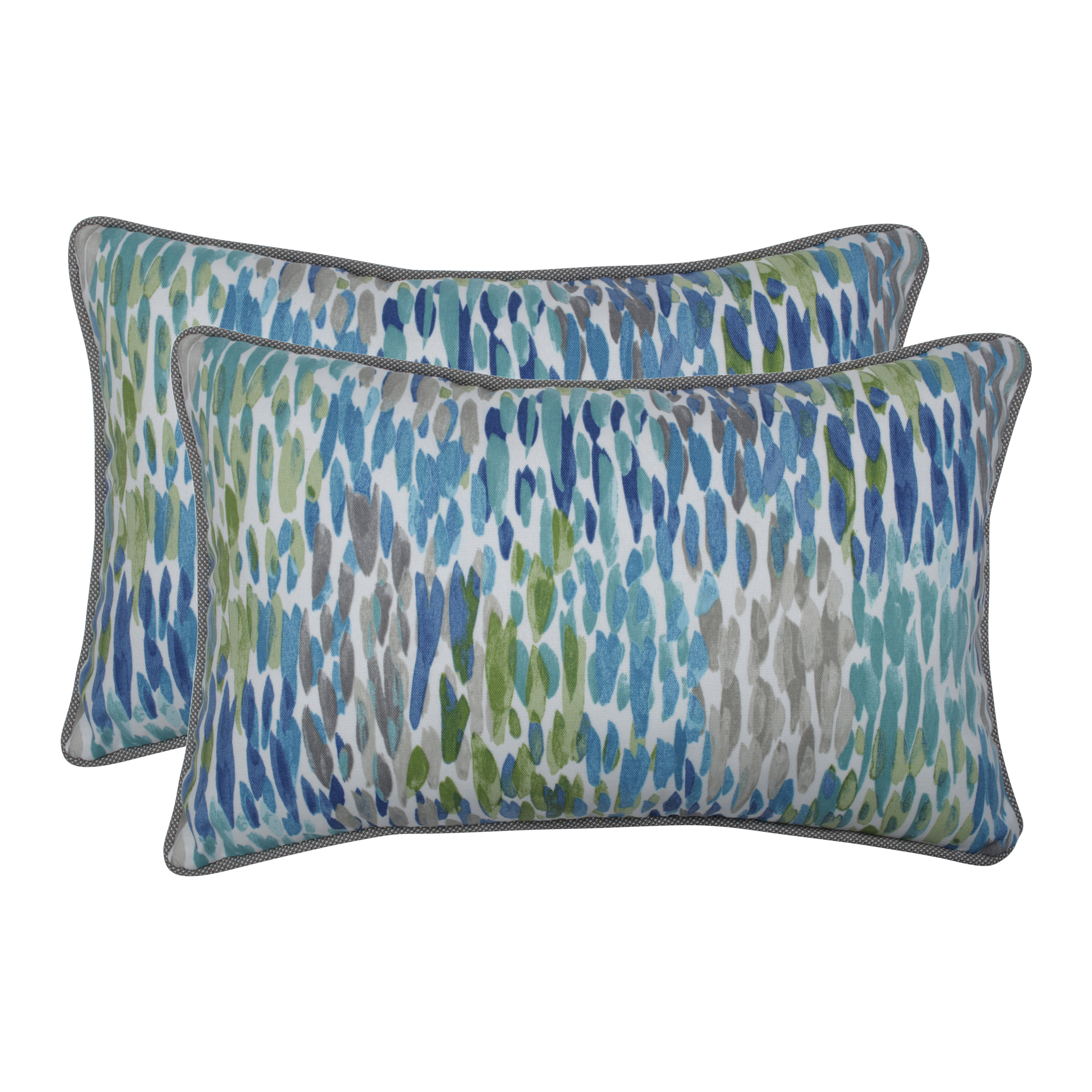 Wrought Studio Needville Make It Rain Cerulean Indoor Outdoor