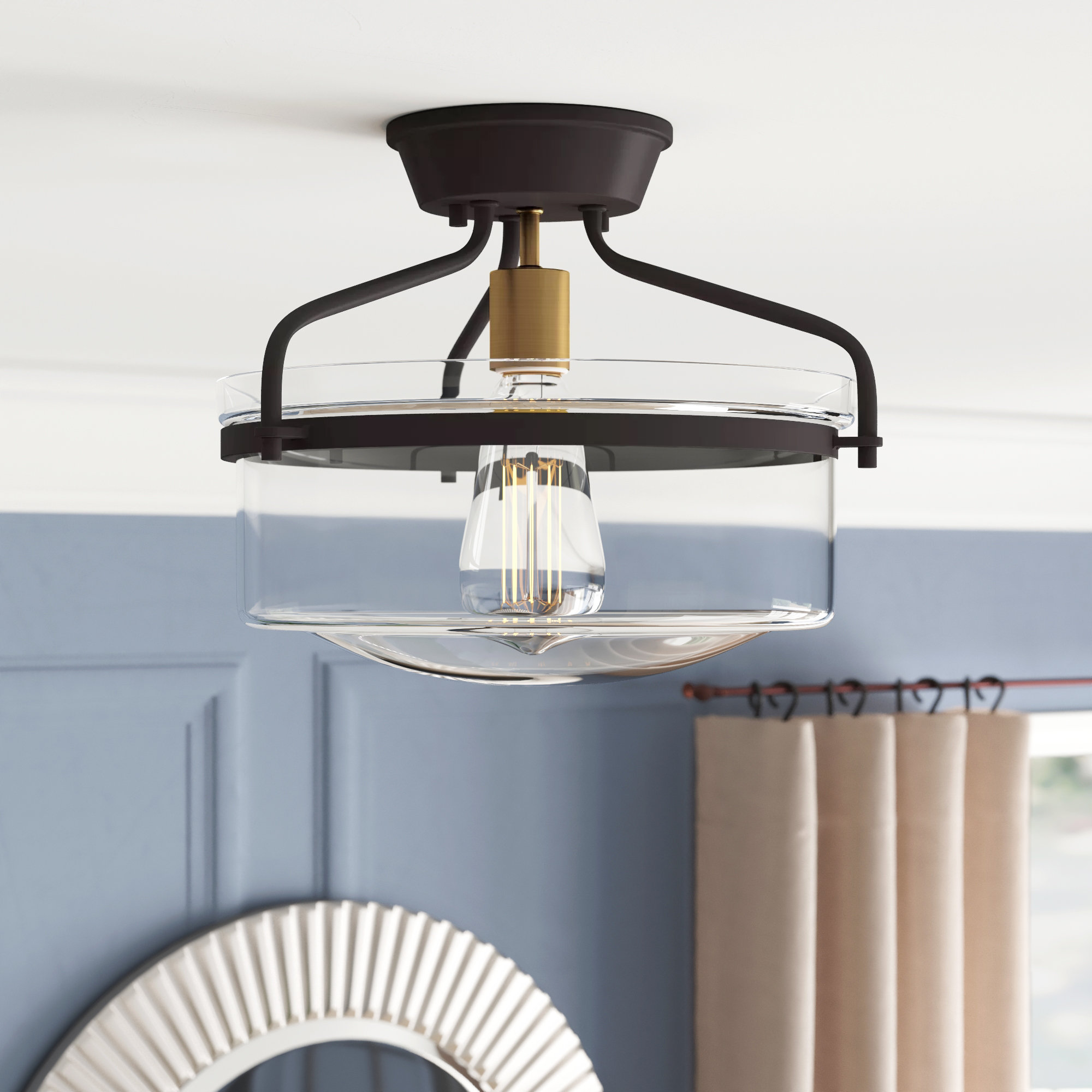 Pollak 1 Light Semi Flush Mount Reviews Joss Main
