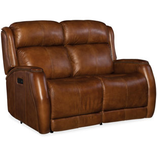 Emerson Leather Reclining Loveseat By Hooker Furniture