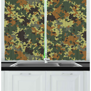 Dark Green Kitchen Curtains Wayfair Ca