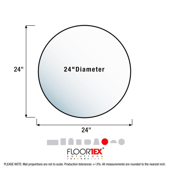 Cleartex Ultimat Hard Floor Straight Round Chair Mat