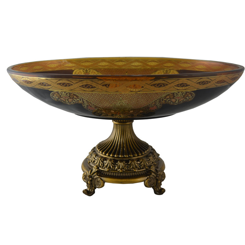 Astoria Grand Dorinda Oval Glass Centerpiece Decorative Bowl Wayfair