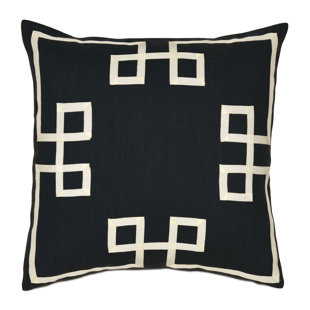 Black Greek Key Pillow Wayfair