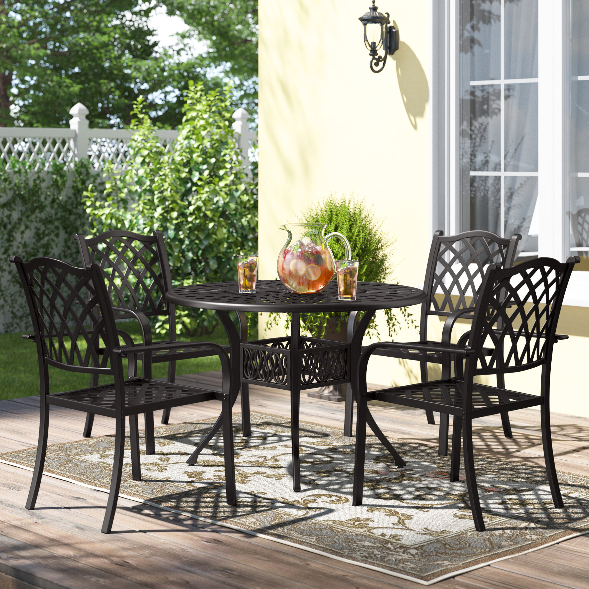 5 piece patio table set