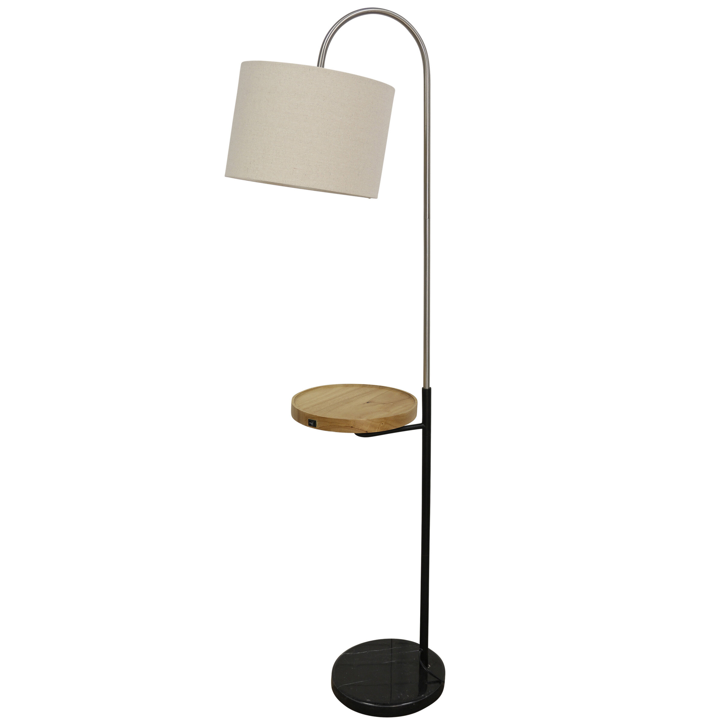 modern floor lamp with tray table