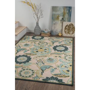 Nilsen Aqua/Cream Area Rug