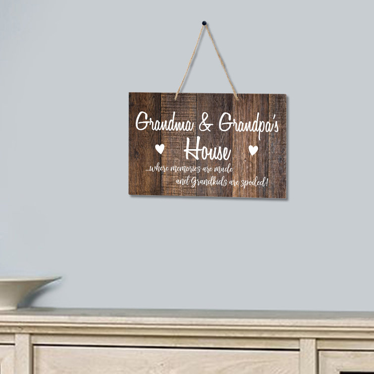 Lifesong Milestones Grandparents Wall Hanging Sign Grandma Grandpa S House Wall Decor Wayfair