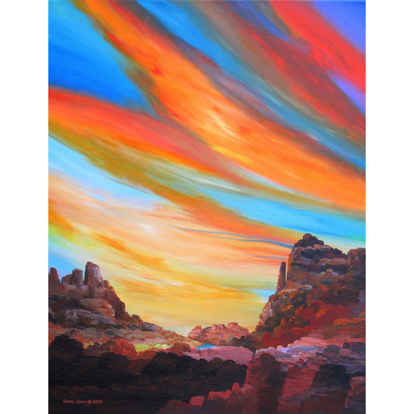 Loon Peak Grand Canyon Sky Acrylic Painting Print On Canvas
