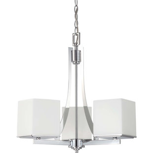Go to store & view more images Ditmars 3-Light Shaded Chandelier by Latitude Run
