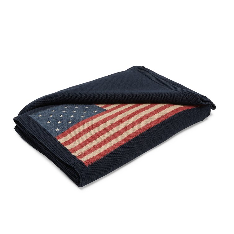 ralph lauren flag throw