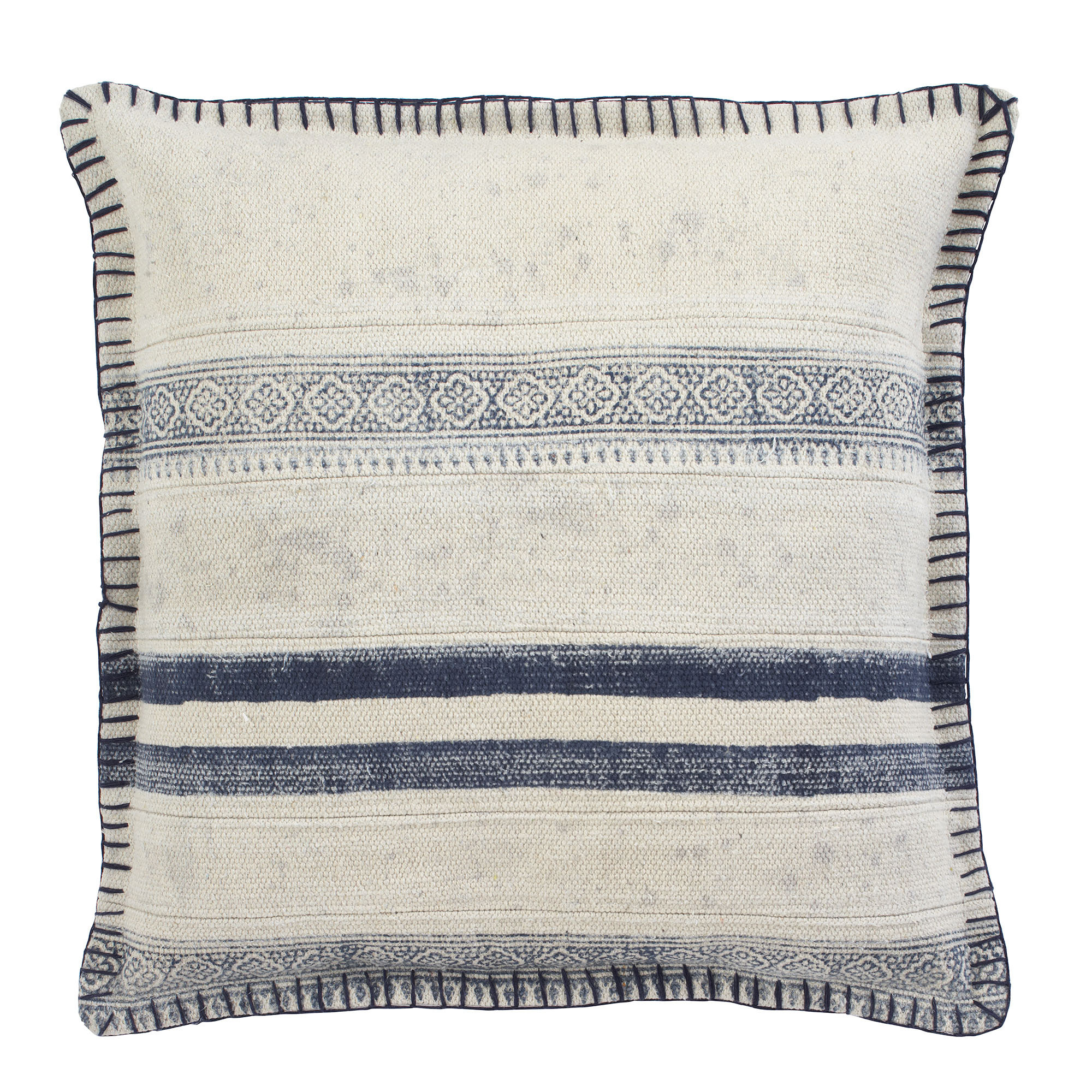 blue bohemian throw pillows