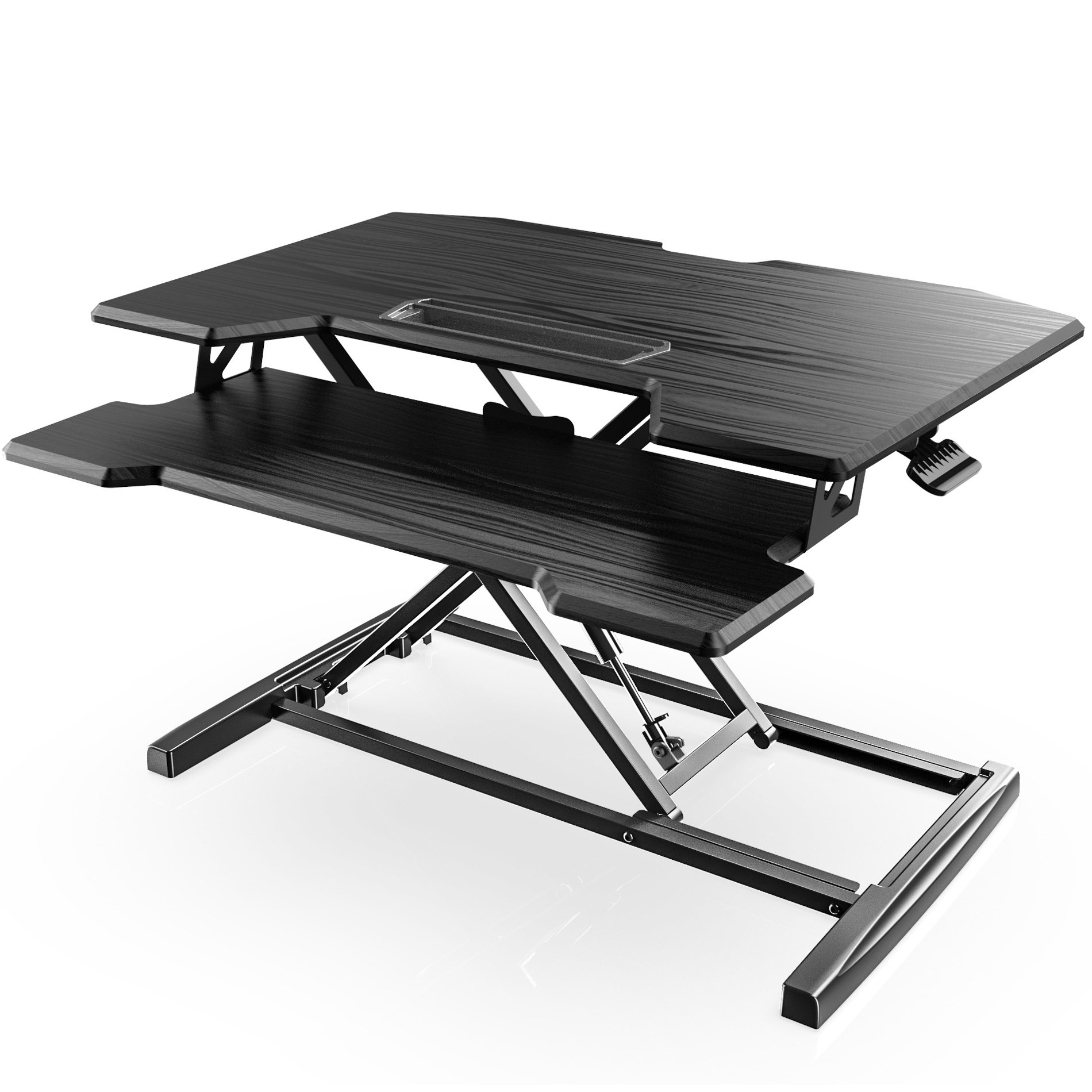 Inbox Zero Height Adjustable Standing Desk Converter Wayfair