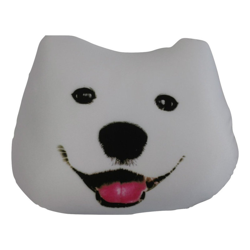Tache Home Fashion Cute Puppy Dog Microbead Realistic Throw Pillow