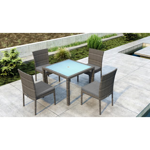Go to store & view more images Gilleland 5 Piece Dining Set with Sunbrella Cushion by Orren Ellis