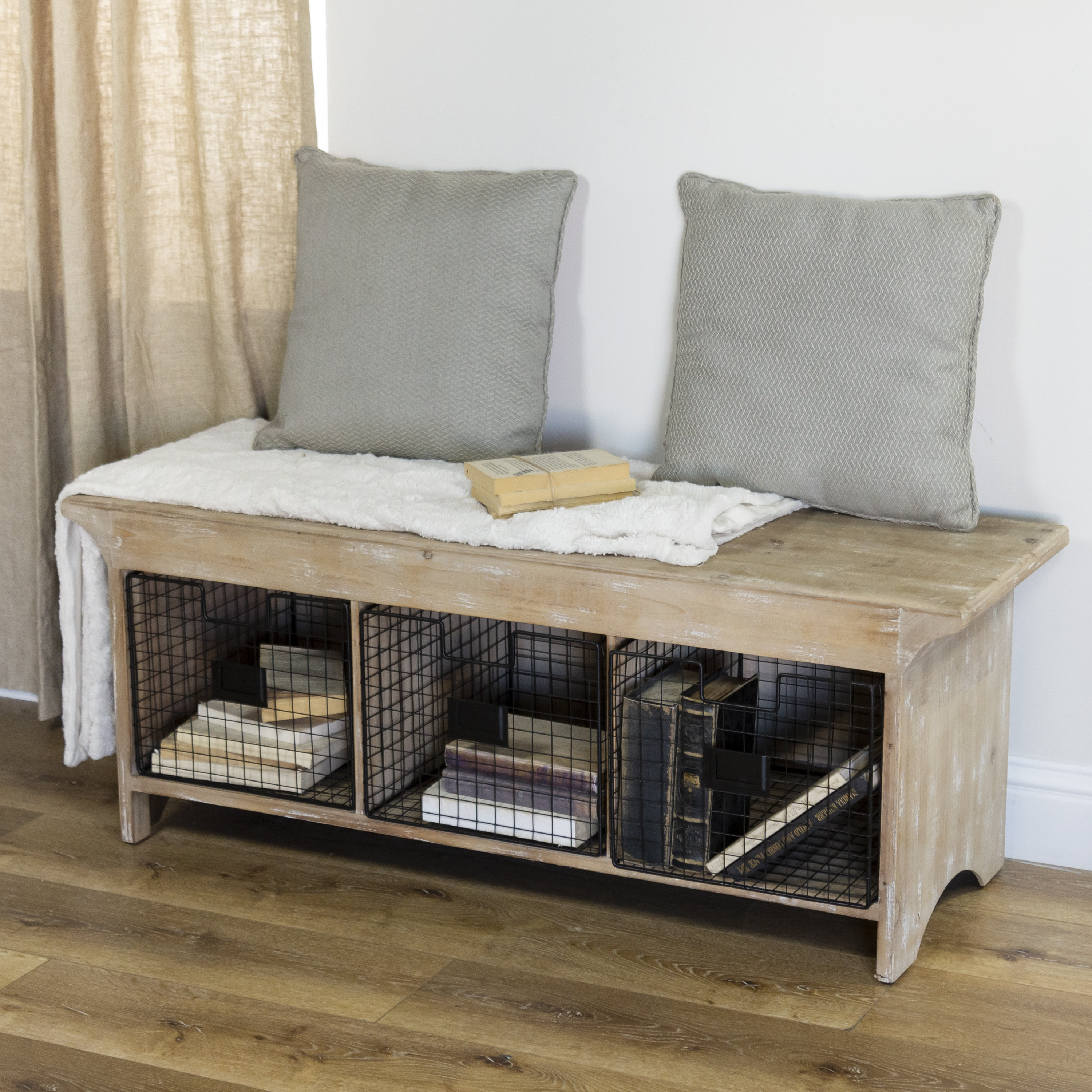 Gracie Oaks Florida Storage Bench Wayfair
