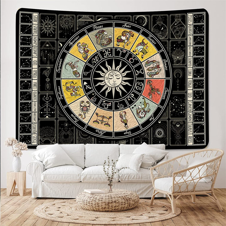 Astrology Constellation Tapestry Gemini Wall Hanging For Living Room Bedroom 