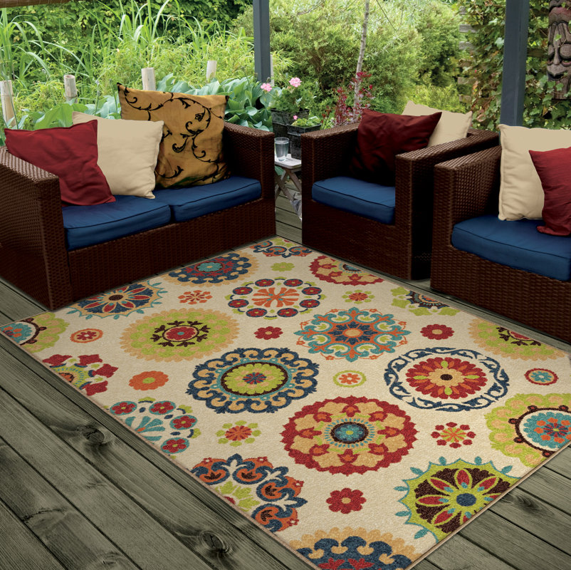 Laude Run Maen Neutral Cream Indoor Outdoor Area Rug Reviews Maen Neutral Cream Indoor Outdoor Area Rug