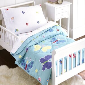 Butterfly Garden 4 Piece Toddler Bedding Set