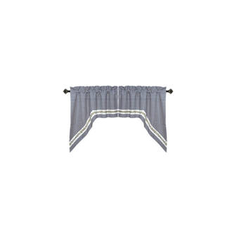 Red Barrel Studio Englewood Medium Scale Stripe Empress 2 Piece Lined Swag Curtain Valance Reviews Wayfair