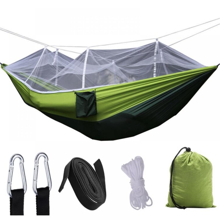 Comfort Double Person Camping Hanging Hammock Travel Outdoor Sleeping Swing Bed