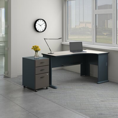 Series A Right Corner L Shape Desk Bush Business Furniture